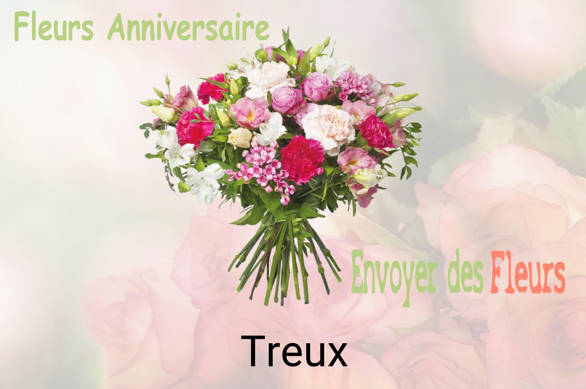 Bouquet de fleurs d’anniversaire livré à Treux