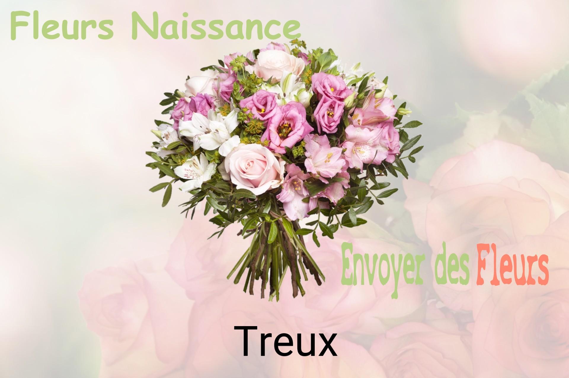 Bouquet de fleurs de naissance livré à Treux